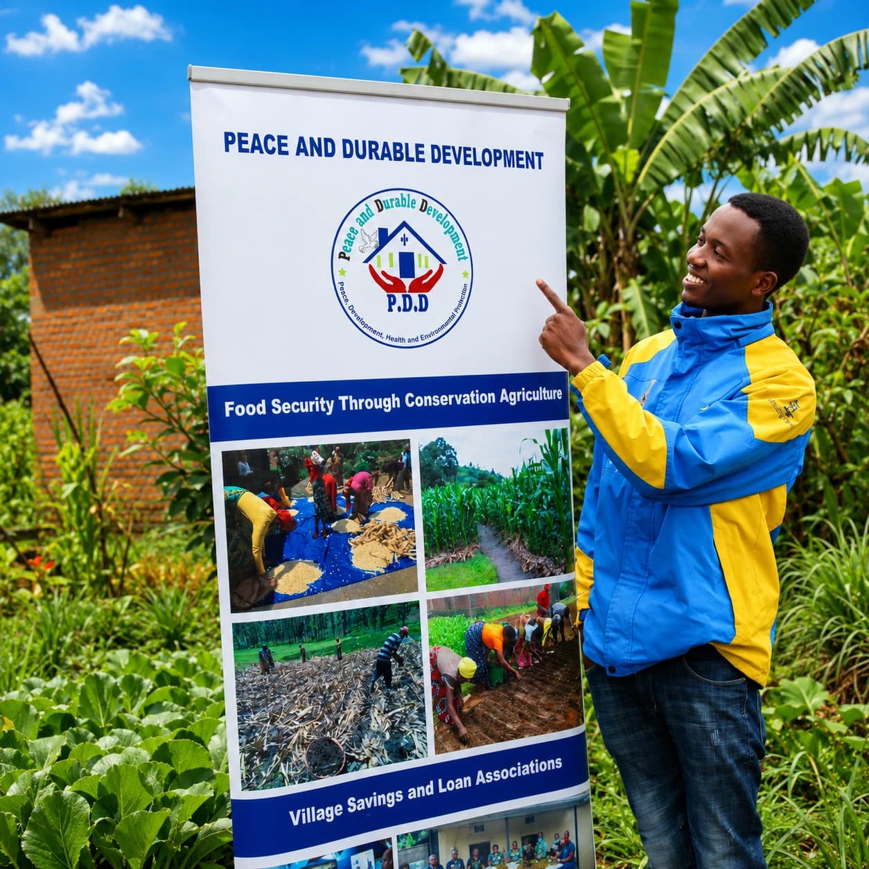 A young boy representing the future of Rwanda